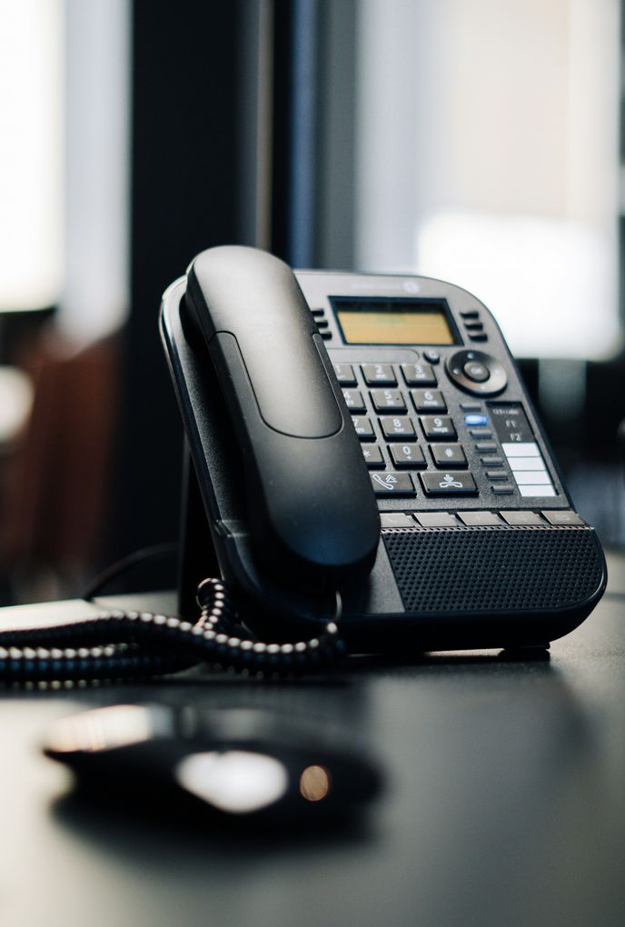 Office desk phone for business communications