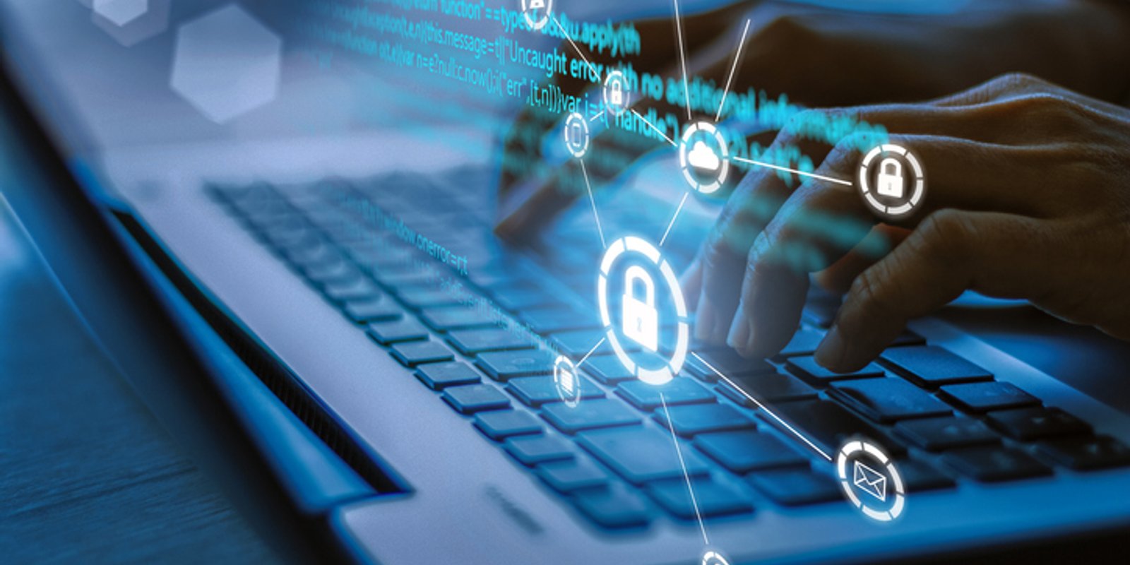 Unified endpoint management controls on a laptop screen